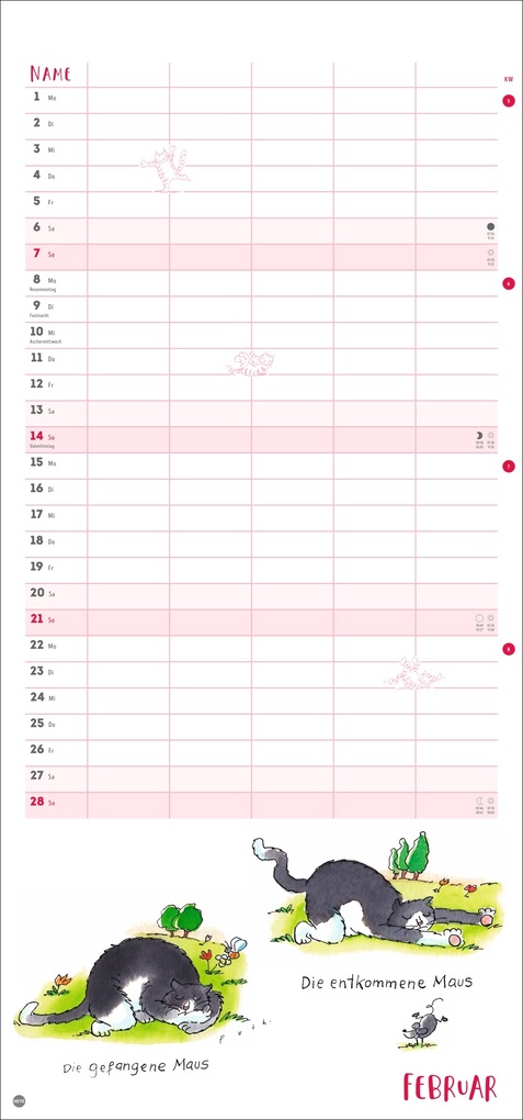 Weitere Ansicht: Puth Yoga für die Katz Familienplaner 2027 | Klaus Puth