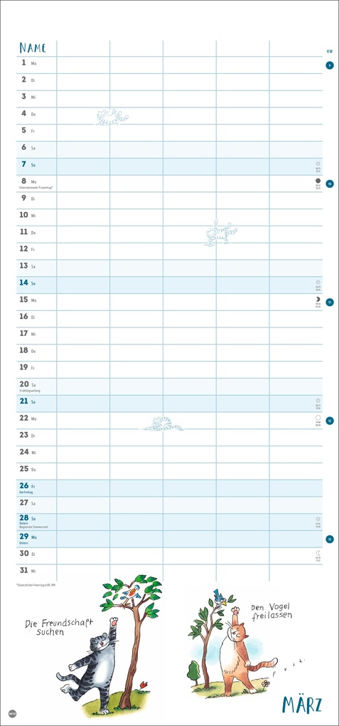 Weitere Ansicht: Puth Yoga für die Katz Familienplaner 2027 | Klaus Puth