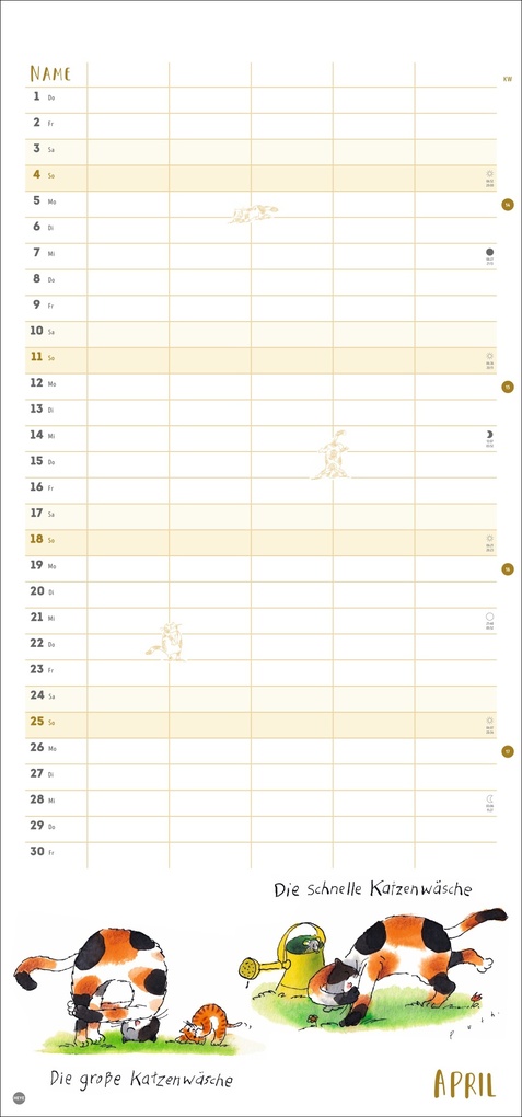 Weitere Ansicht: Puth Yoga für die Katz Familienplaner 2027 | Klaus Puth