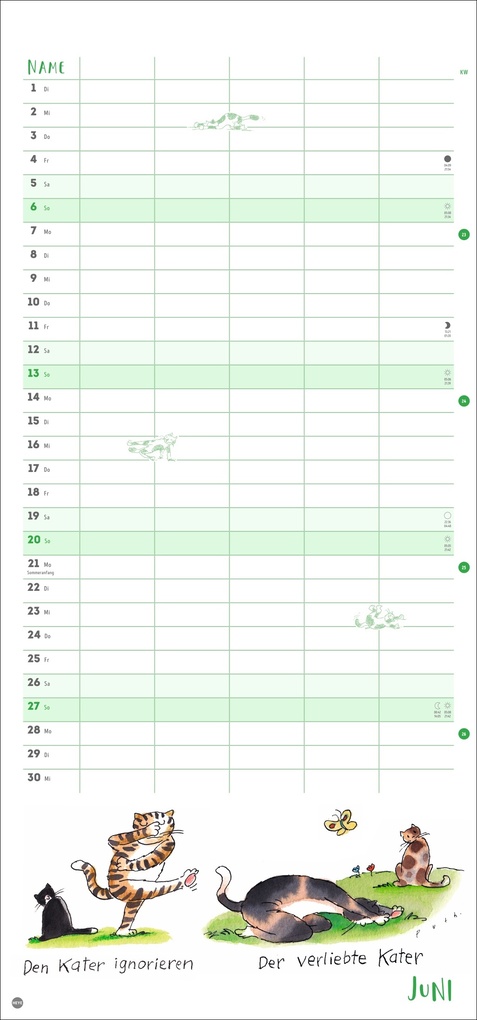 Weitere Ansicht: Puth Yoga für die Katz Familienplaner 2027 | Klaus Puth