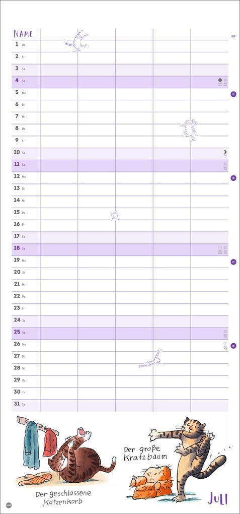 Weitere Ansicht: Puth Yoga für die Katz Familienplaner 2027 | Klaus Puth