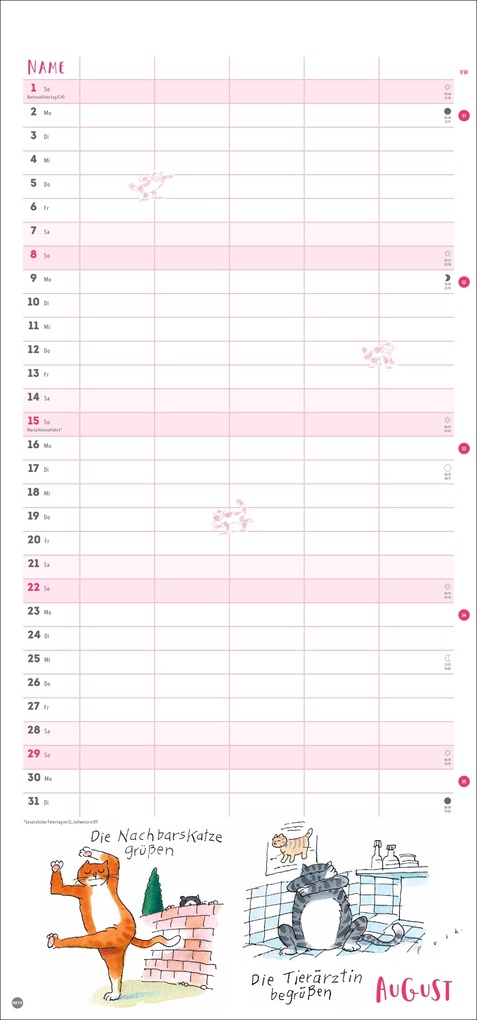 Weitere Ansicht: Puth Yoga für die Katz Familienplaner 2027 | Klaus Puth