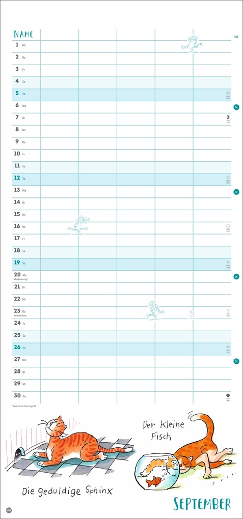 Weitere Ansicht: Puth Yoga für die Katz Familienplaner 2027 | Klaus Puth