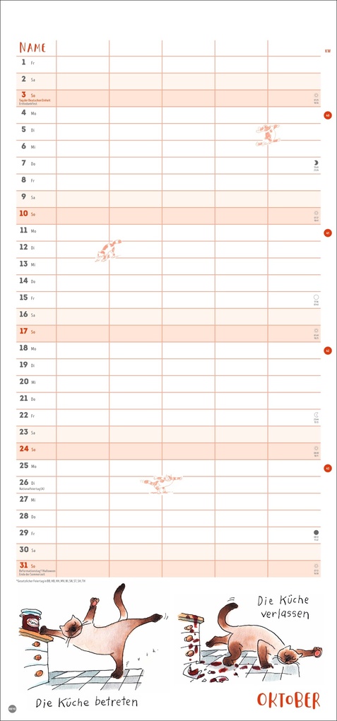 Weitere Ansicht: Puth Yoga für die Katz Familienplaner 2027 | Klaus Puth