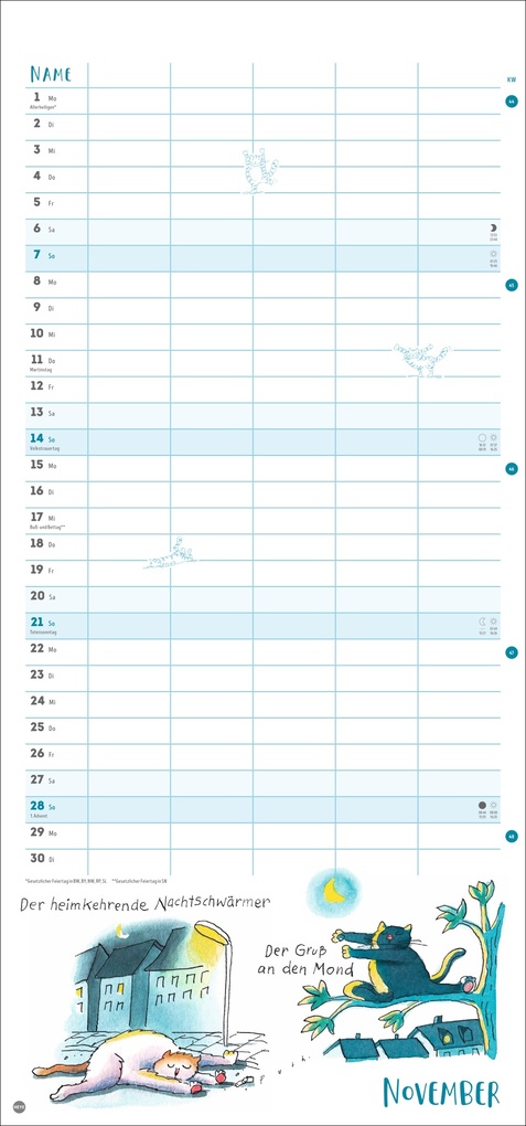 Weitere Ansicht: Puth Yoga für die Katz Familienplaner 2027 | Klaus Puth