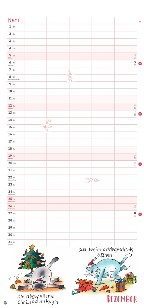 Weitere Ansicht: Puth Yoga für die Katz Familienplaner 2027 | Klaus Puth