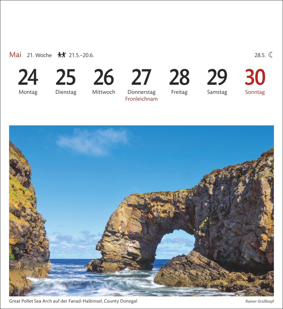 Weitere Ansicht: Irland Sehnsuchtskalender 2027 - Wochenkalender mit 53 Postkarten