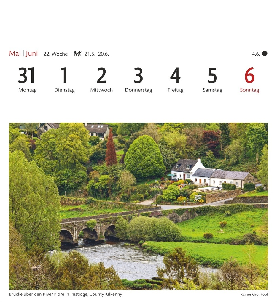 Weitere Ansicht: Irland Sehnsuchtskalender 2027 - Wochenkalender mit 53 Postkarten