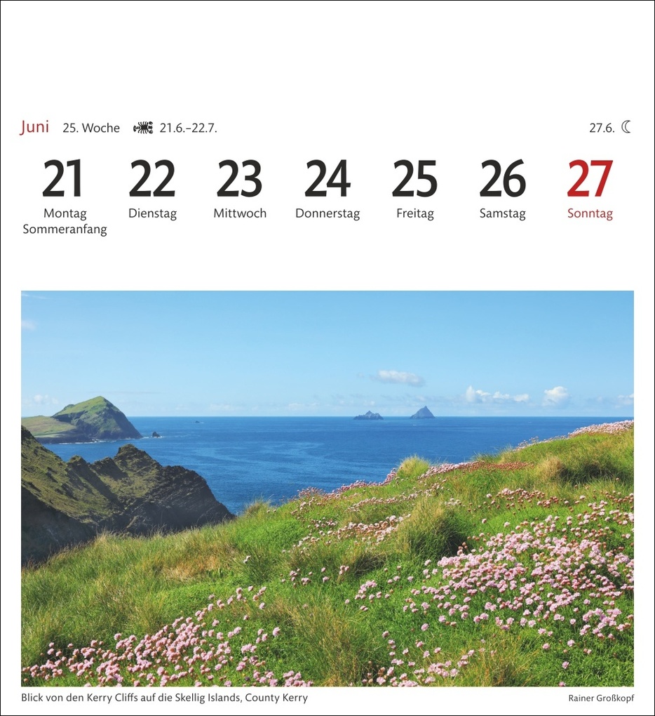 Weitere Ansicht: Irland Sehnsuchtskalender 2027 - Wochenkalender mit 53 Postkarten