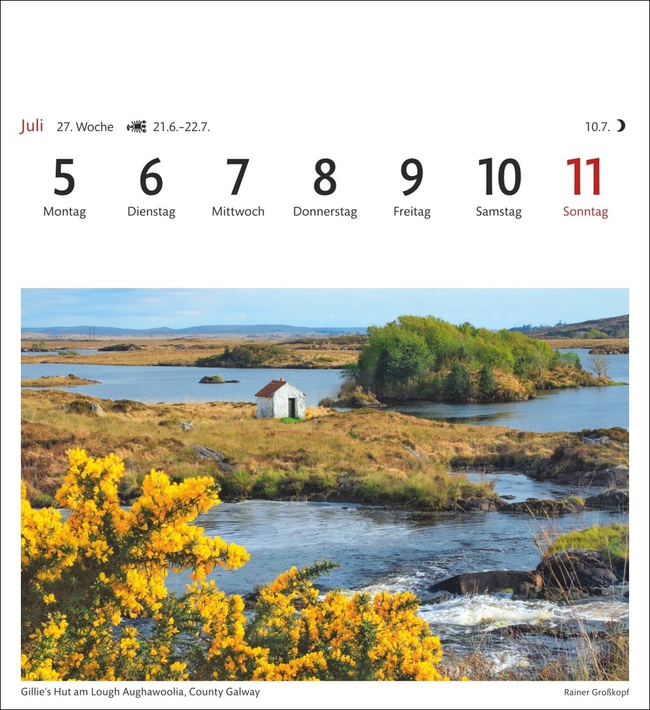 Weitere Ansicht: Irland Sehnsuchtskalender 2027 - Wochenkalender mit 53 Postkarten