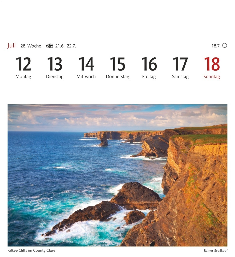 Weitere Ansicht: Irland Sehnsuchtskalender 2027 - Wochenkalender mit 53 Postkarten