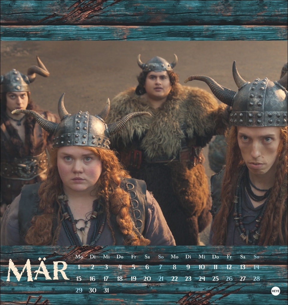 Weitere Ansicht: Drachenzähmen Postkartenkalender 2027