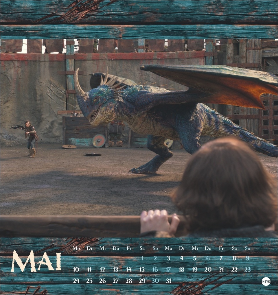 Weitere Ansicht: Drachenzähmen Postkartenkalender 2027