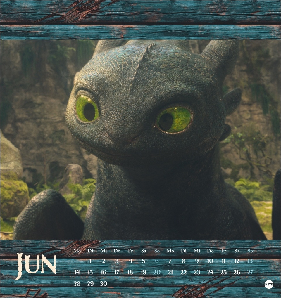 Weitere Ansicht: Drachenzähmen Postkartenkalender 2027