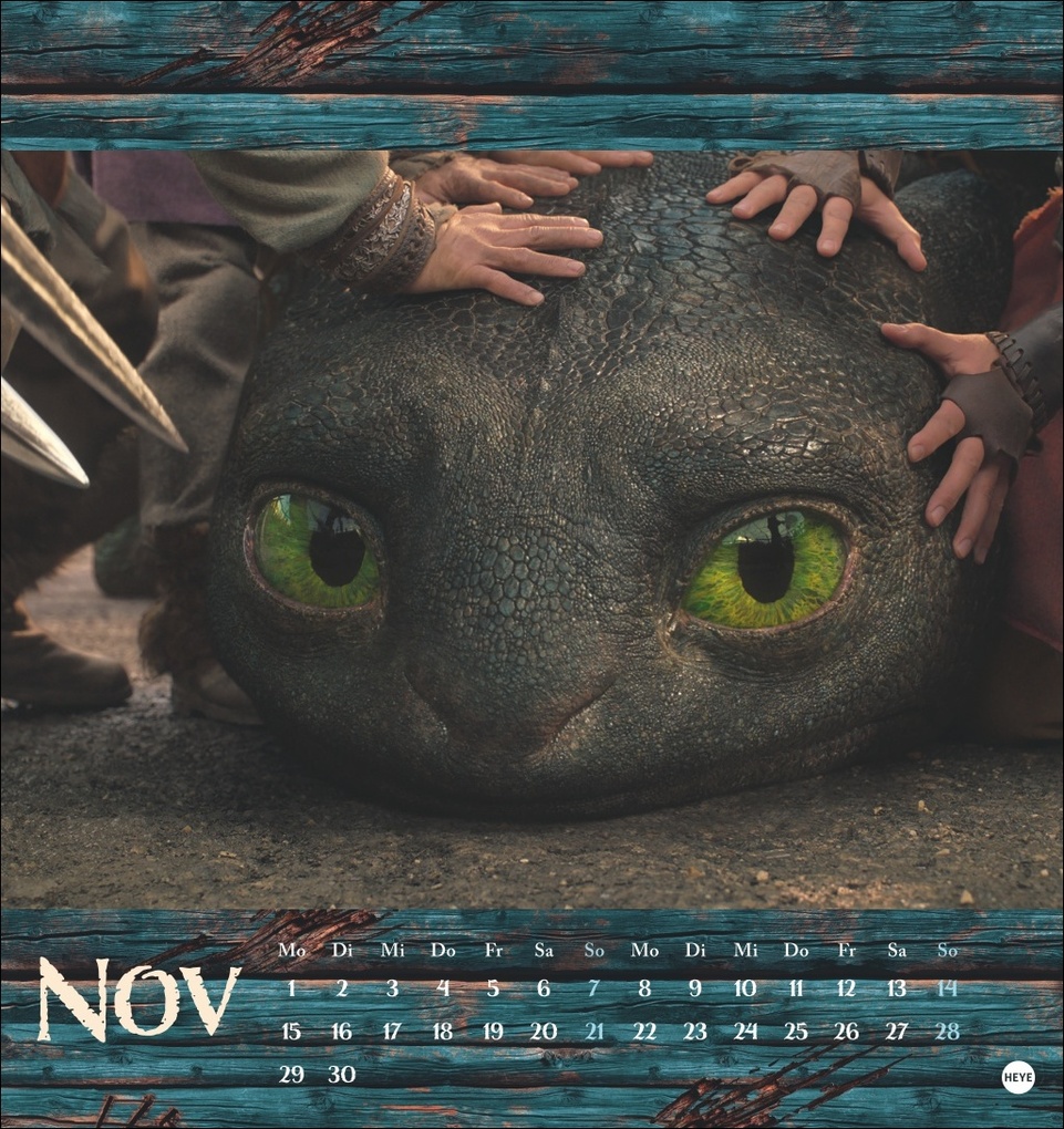 Weitere Ansicht: Drachenzähmen Postkartenkalender 2027