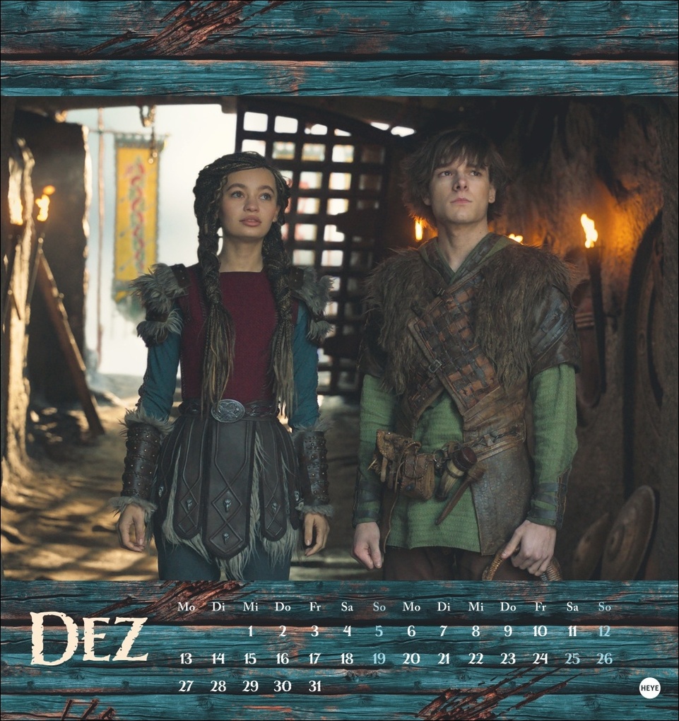 Weitere Ansicht: Drachenzähmen Postkartenkalender 2027