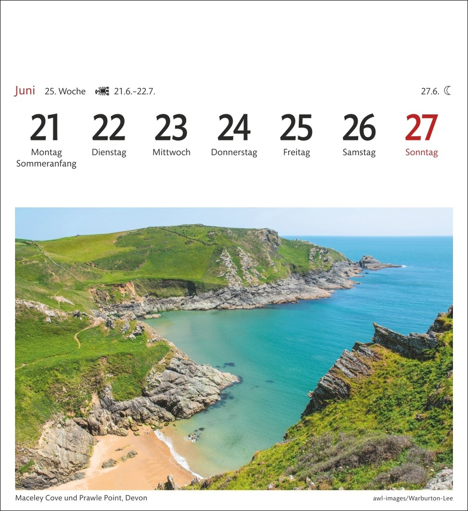 Weitere Ansicht: England Sehnsuchtskalender 2027 - Wochenkalender mit 53 Postkarten