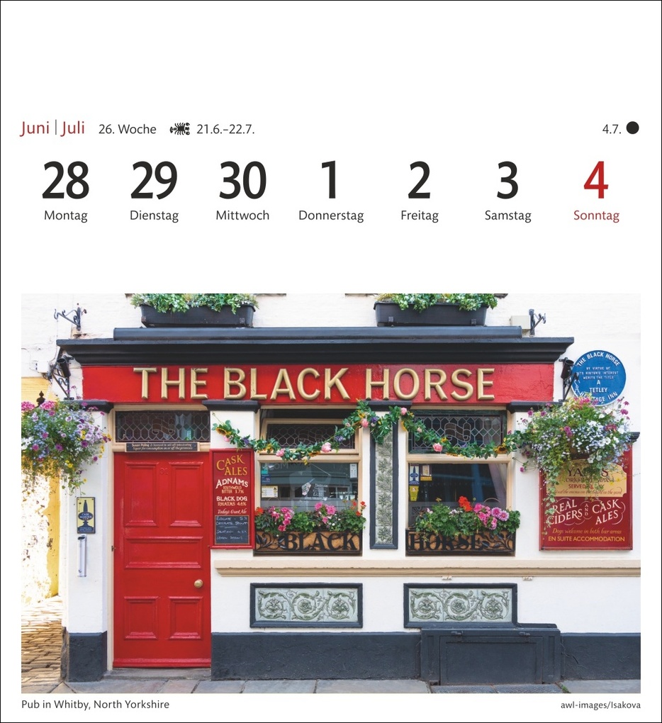 Weitere Ansicht: England Sehnsuchtskalender 2027 - Wochenkalender mit 53 Postkarten