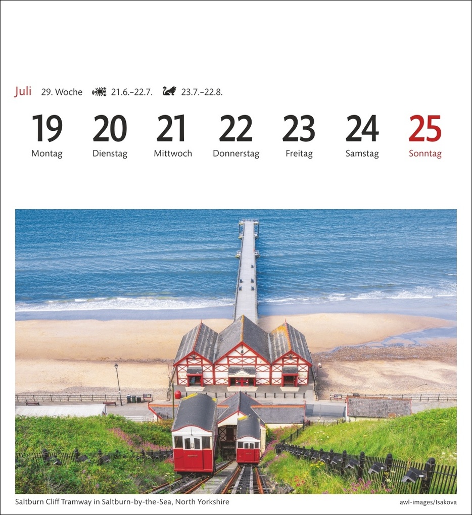 Weitere Ansicht: England Sehnsuchtskalender 2027 - Wochenkalender mit 53 Postkarten