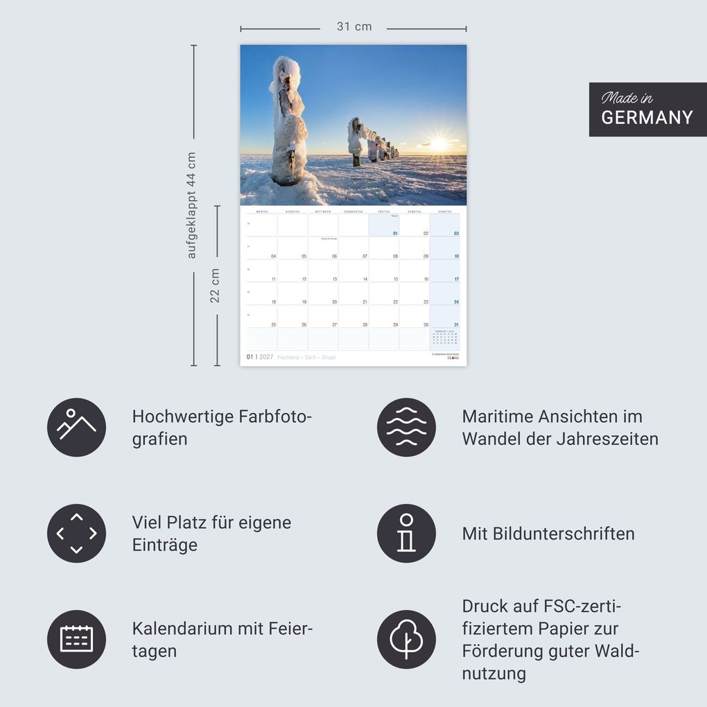 Weitere Ansicht: Fischland - Darß - Zingst Kalender 2027