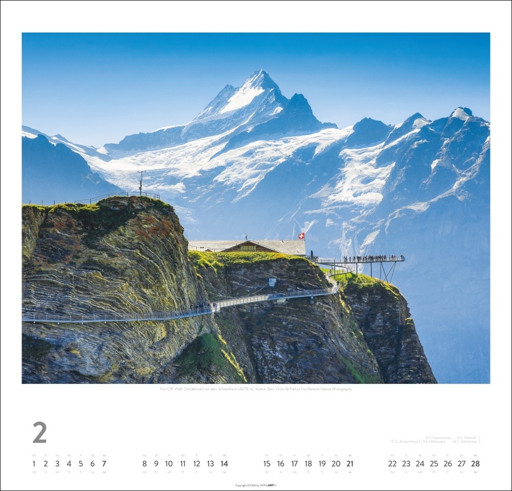 Weitere Ansicht: Schweiz Kalender 2027 - Schönste Landschaften und Ansichten