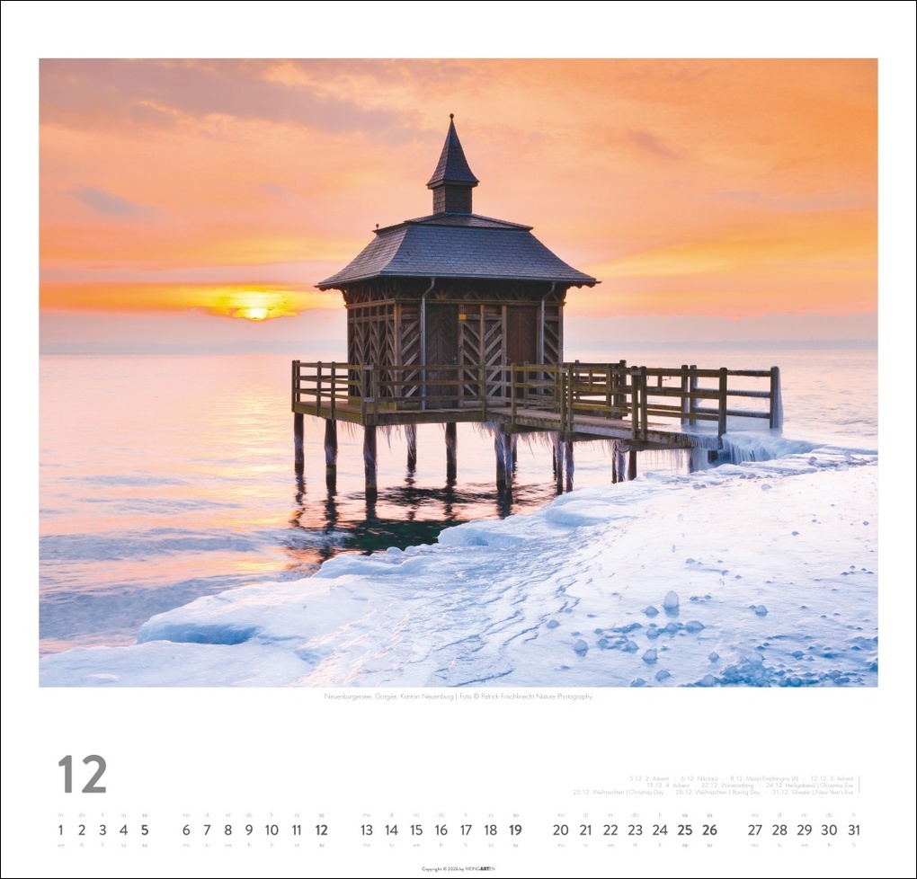 Weitere Ansicht: Schweiz Kalender 2027 - Schönste Landschaften und Ansichten