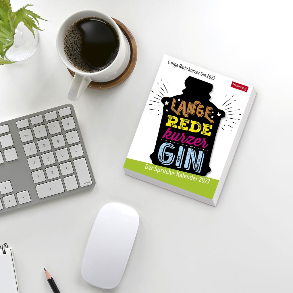 Weitere Ansicht: Lange Rede kurzer Gin Tagesabreißkalender 2027 - Der Sprüche-Kalender | Anders Ulrike