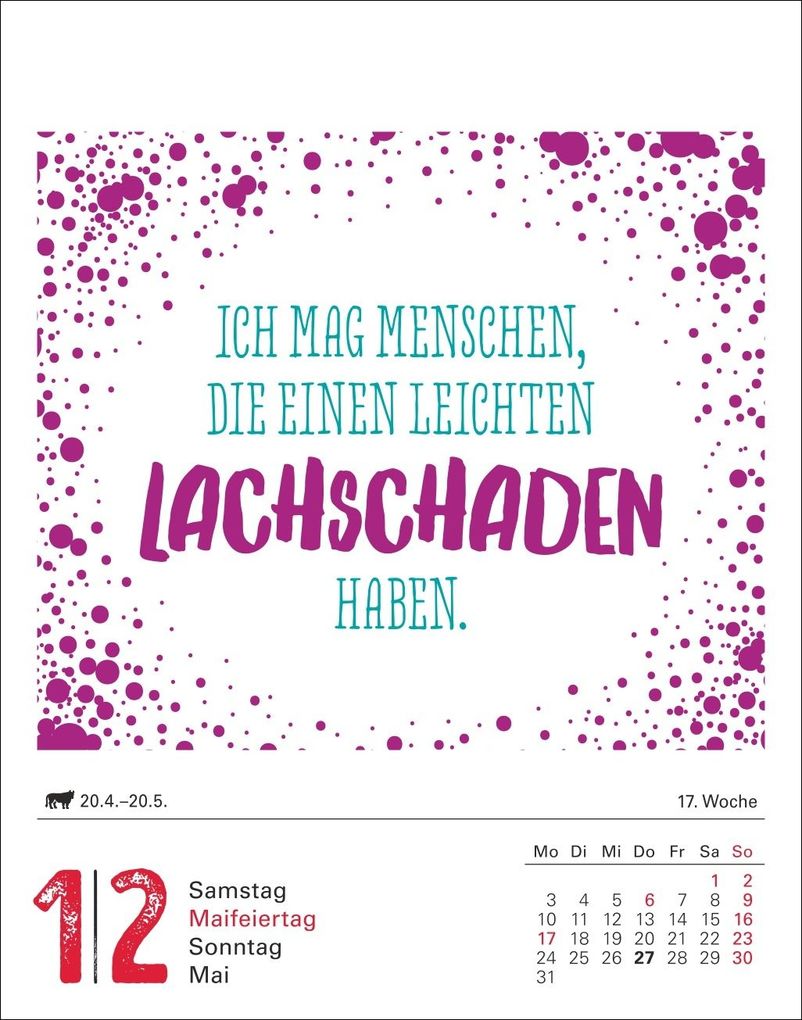 Weitere Ansicht: Lange Rede kurzer Gin Tagesabreißkalender 2027 - Der Sprüche-Kalender | Anders Ulrike