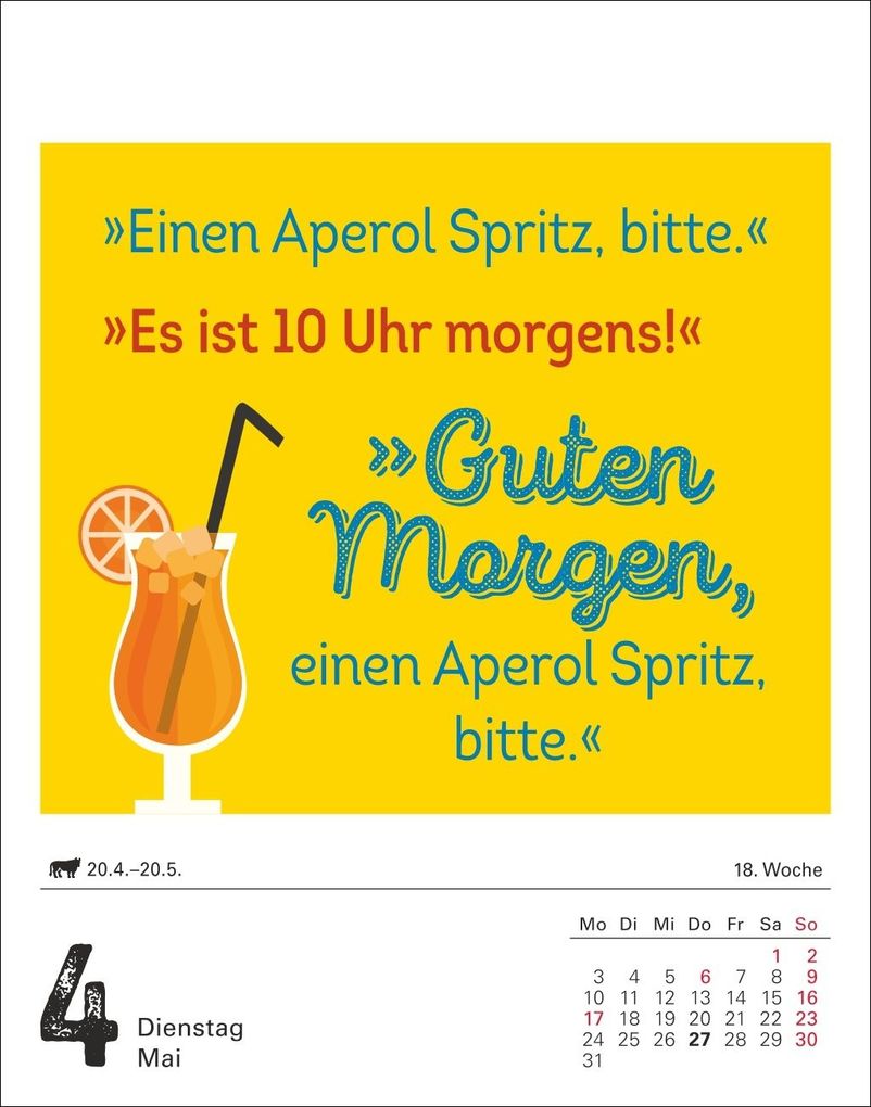 Weitere Ansicht: Lange Rede kurzer Gin Tagesabreißkalender 2027 - Der Sprüche-Kalender | Anders Ulrike