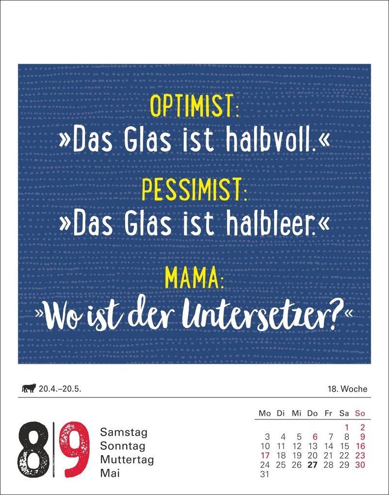 Weitere Ansicht: Lange Rede kurzer Gin Tagesabreißkalender 2027 - Der Sprüche-Kalender | Anders Ulrike