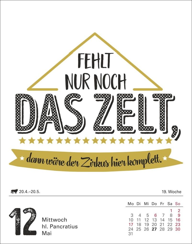 Weitere Ansicht: Lange Rede kurzer Gin Tagesabreißkalender 2027 - Der Sprüche-Kalender | Anders Ulrike