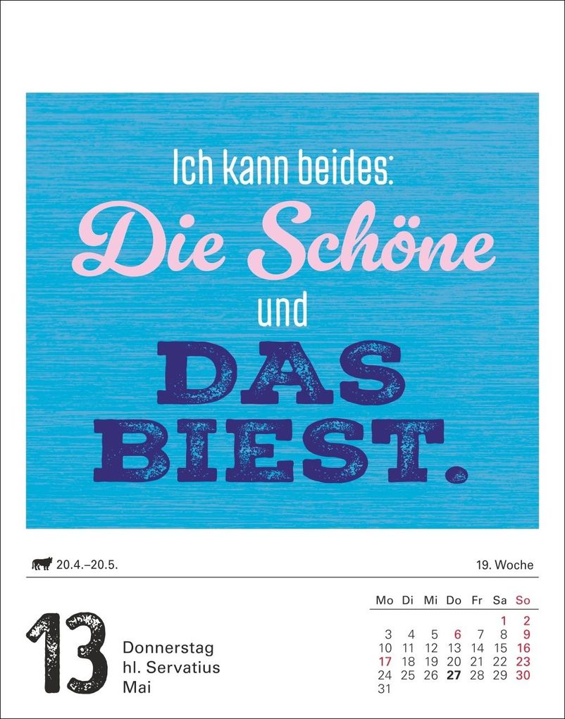 Weitere Ansicht: Lange Rede kurzer Gin Tagesabreißkalender 2027 - Der Sprüche-Kalender | Anders Ulrike