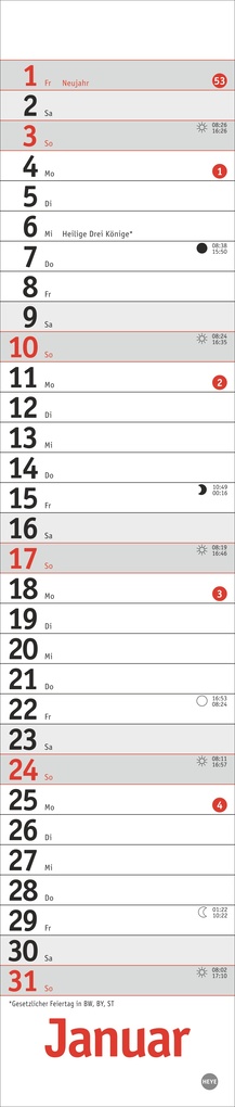 Weitere Ansicht: Langplaner mini, rot 2027
