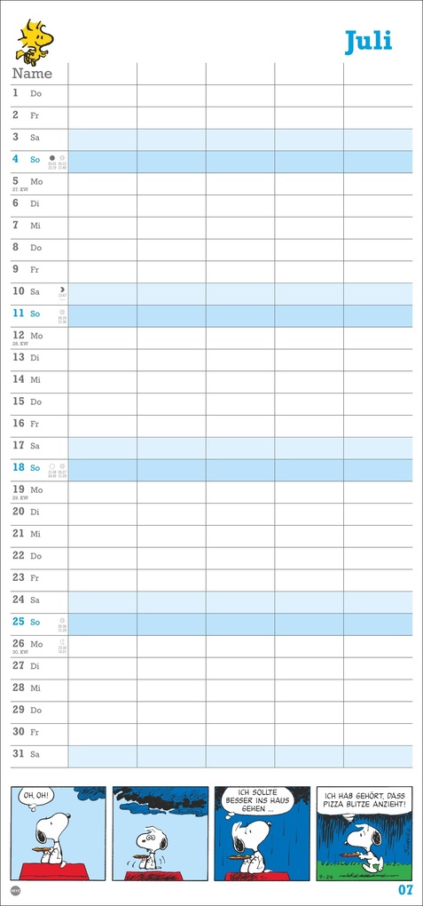 Weitere Ansicht: Peanuts Familienplaner 2027