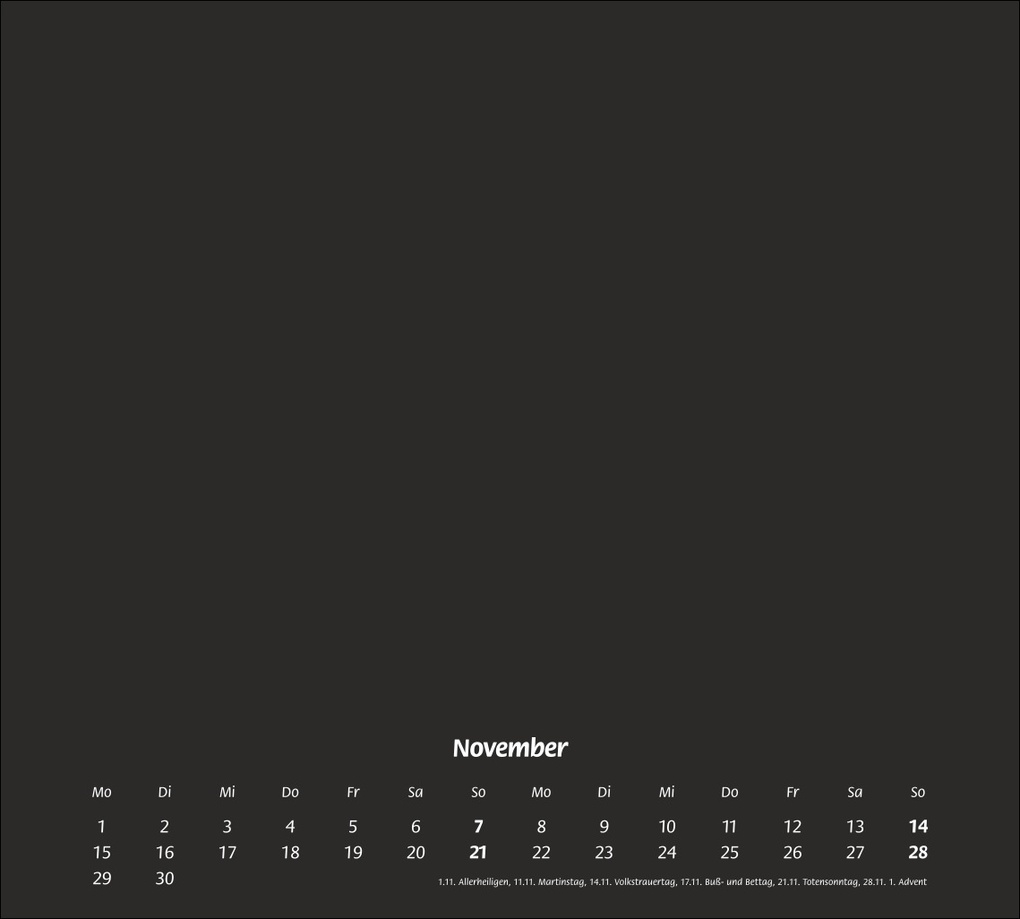 Weitere Ansicht: times&more Bastelkalender schwarz 2027