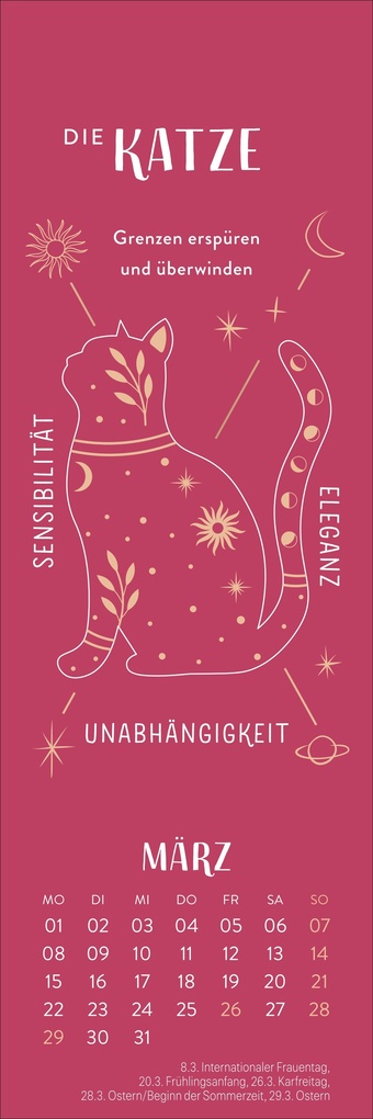 Weitere Ansicht: Krafttiere Lesezeichen & Kalender 2027