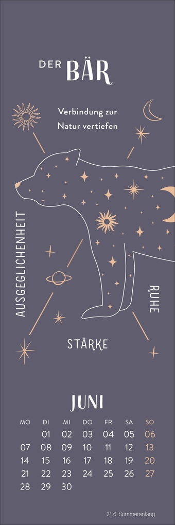 Weitere Ansicht: Krafttiere Lesezeichen & Kalender 2027