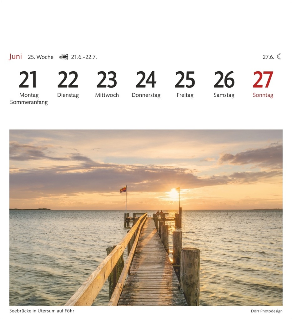 Weitere Ansicht: Nordseeküste Sehnsuchtskalender 2027 - Wochenkalender mit 53 Postkarten