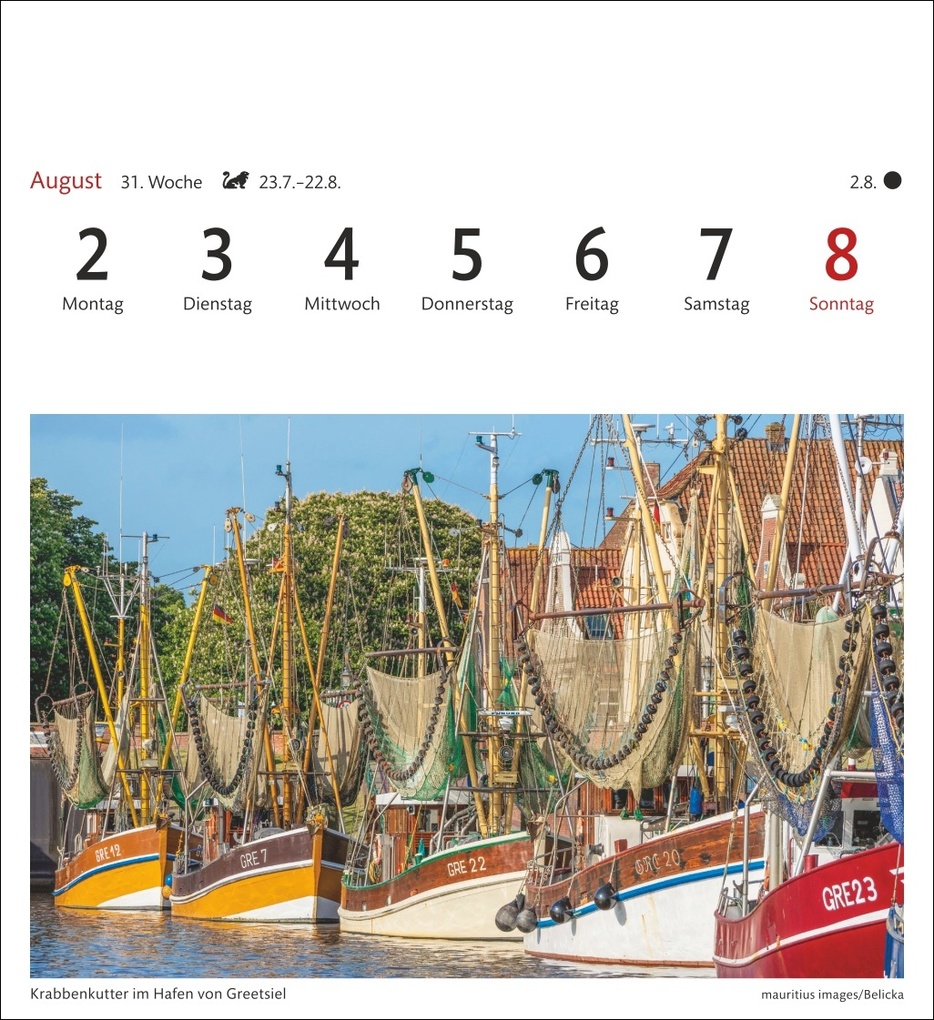 Weitere Ansicht: Nordseeküste Sehnsuchtskalender 2027 - Wochenkalender mit 53 Postkarten