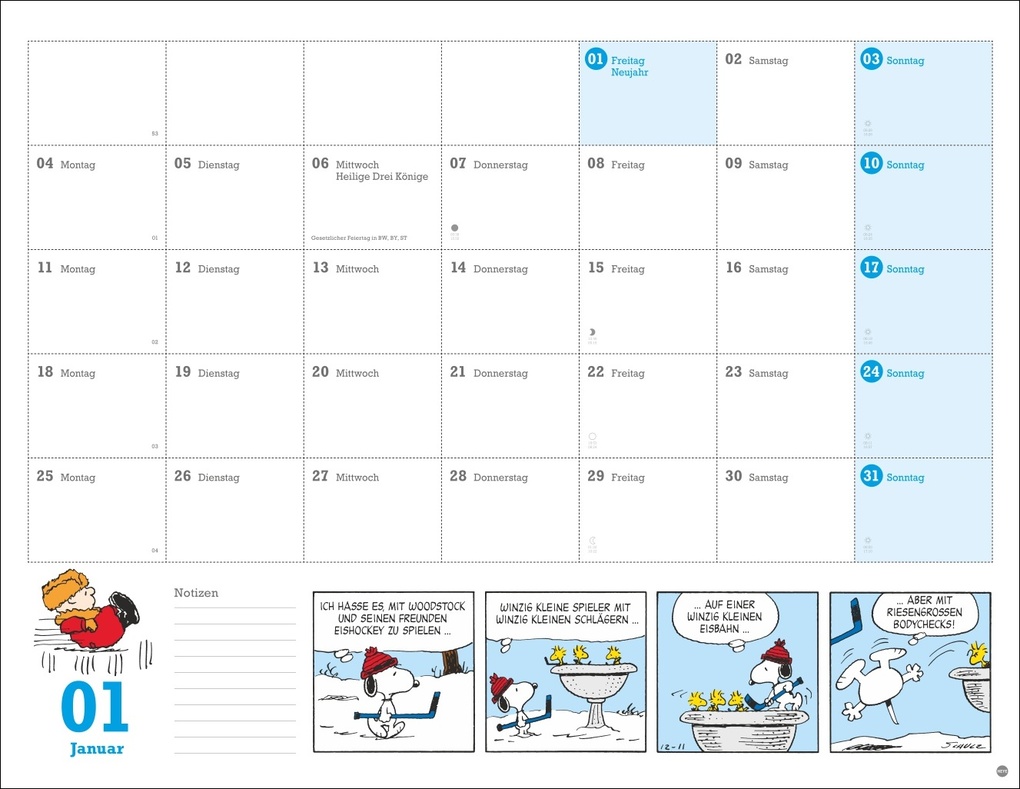 Weitere Ansicht: Peanuts Monatsplaner 2027