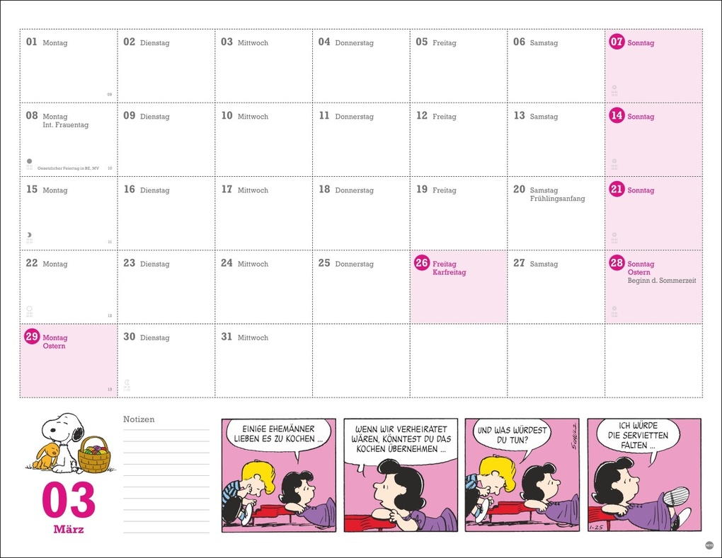 Weitere Ansicht: Peanuts Monatsplaner 2027