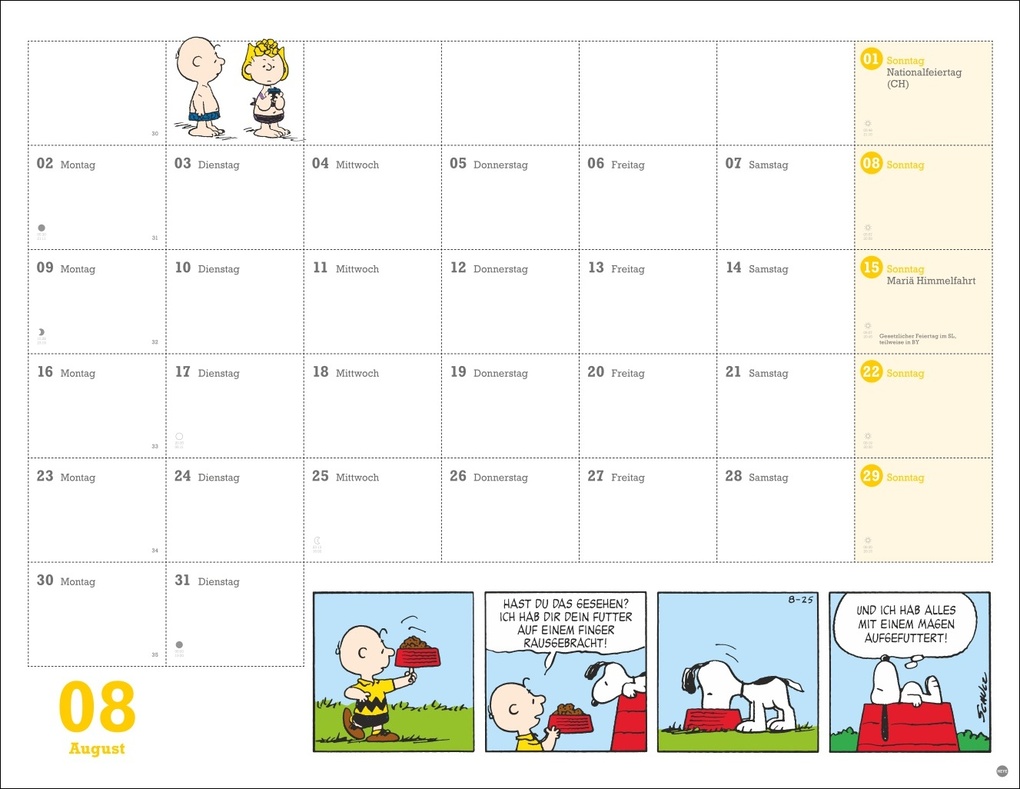 Weitere Ansicht: Peanuts Monatsplaner 2027