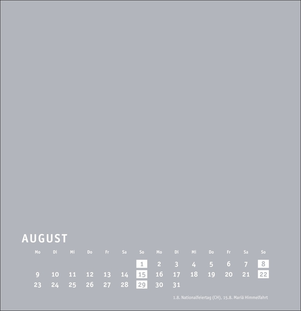 Weitere Ansicht: Premium-Bastelkalender silbergrau groß 2027