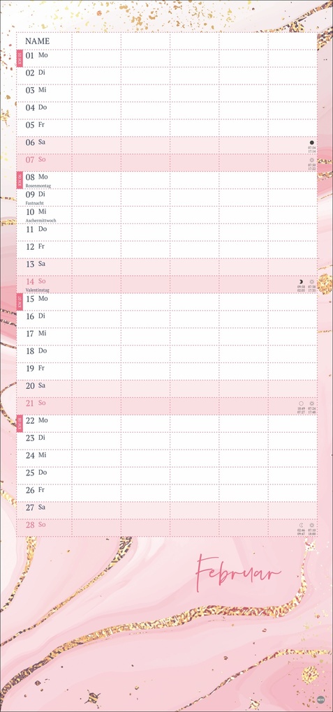 Weitere Ansicht: Watercolor Familienplaner 2027