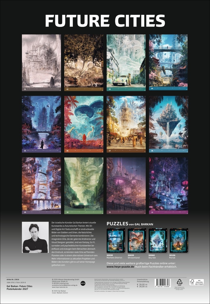 Weitere Ansicht: Gal Barkan: Future Cities Posterkalender 2027 | Gal Barkan