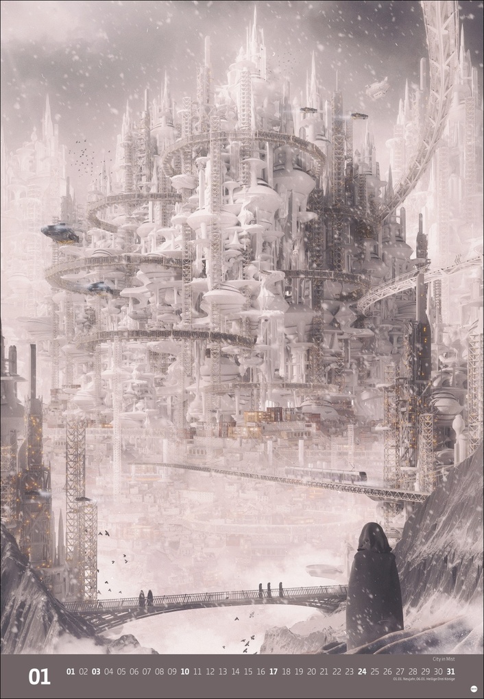 Weitere Ansicht: Gal Barkan: Future Cities Posterkalender 2027 | Gal Barkan