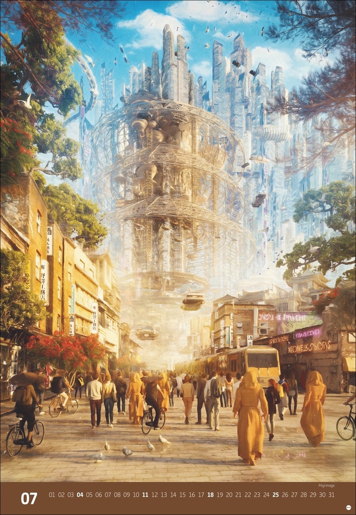 Weitere Ansicht: Gal Barkan: Future Cities Posterkalender 2027 | Gal Barkan
