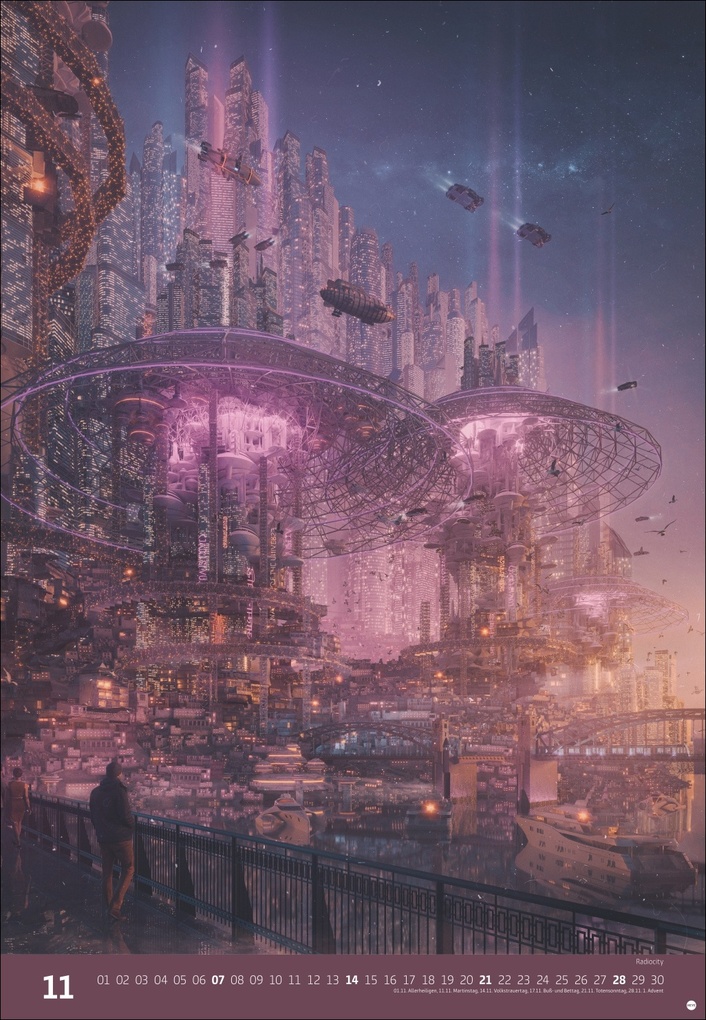 Weitere Ansicht: Gal Barkan: Future Cities Posterkalender 2027 | Gal Barkan