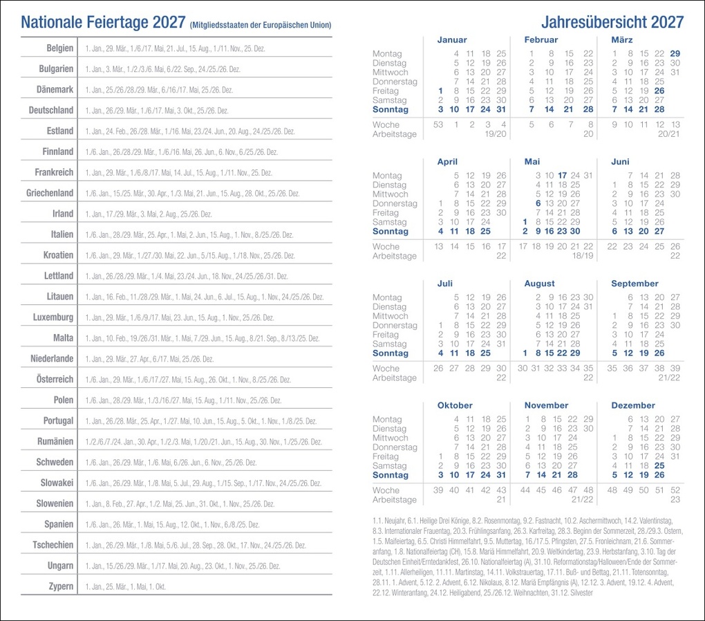 Weitere Ansicht: Wochen-Taschenkalender, schwarz 2027