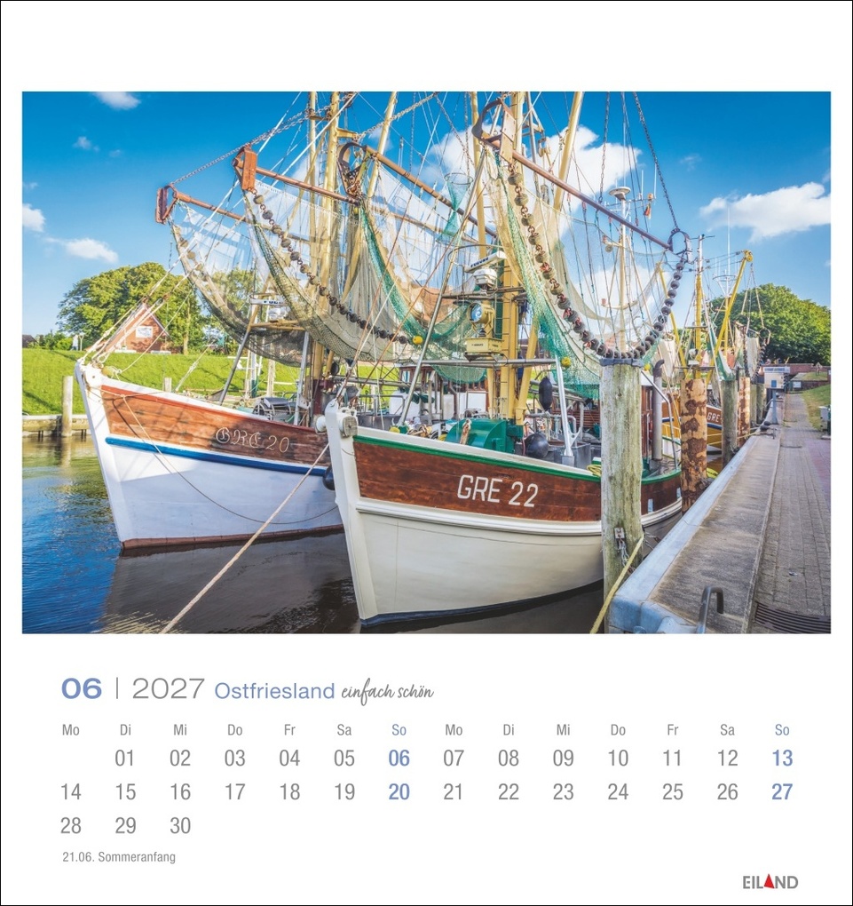 Weitere Ansicht: Ostfriesland Postkartenkalender 2027 - einfach schön